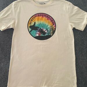 Burton Cream Snowboarding front Graphic Tee unisex size S